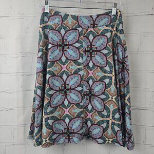 Renee C. Women's Patterned Skirt Made in USA, Size XL